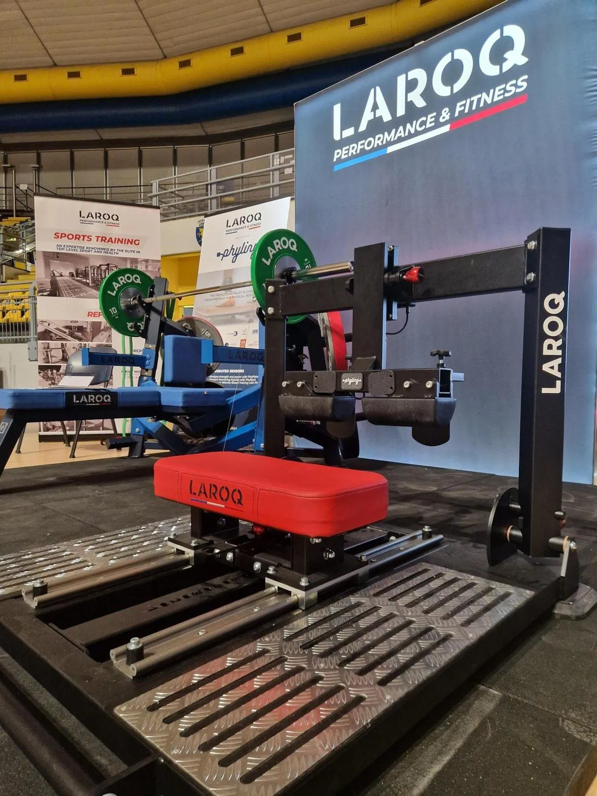 Machine Nordic Curl Laroq instrumentée par Phyling